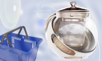 Teapot Stainless Steel Glass 750 Ml.